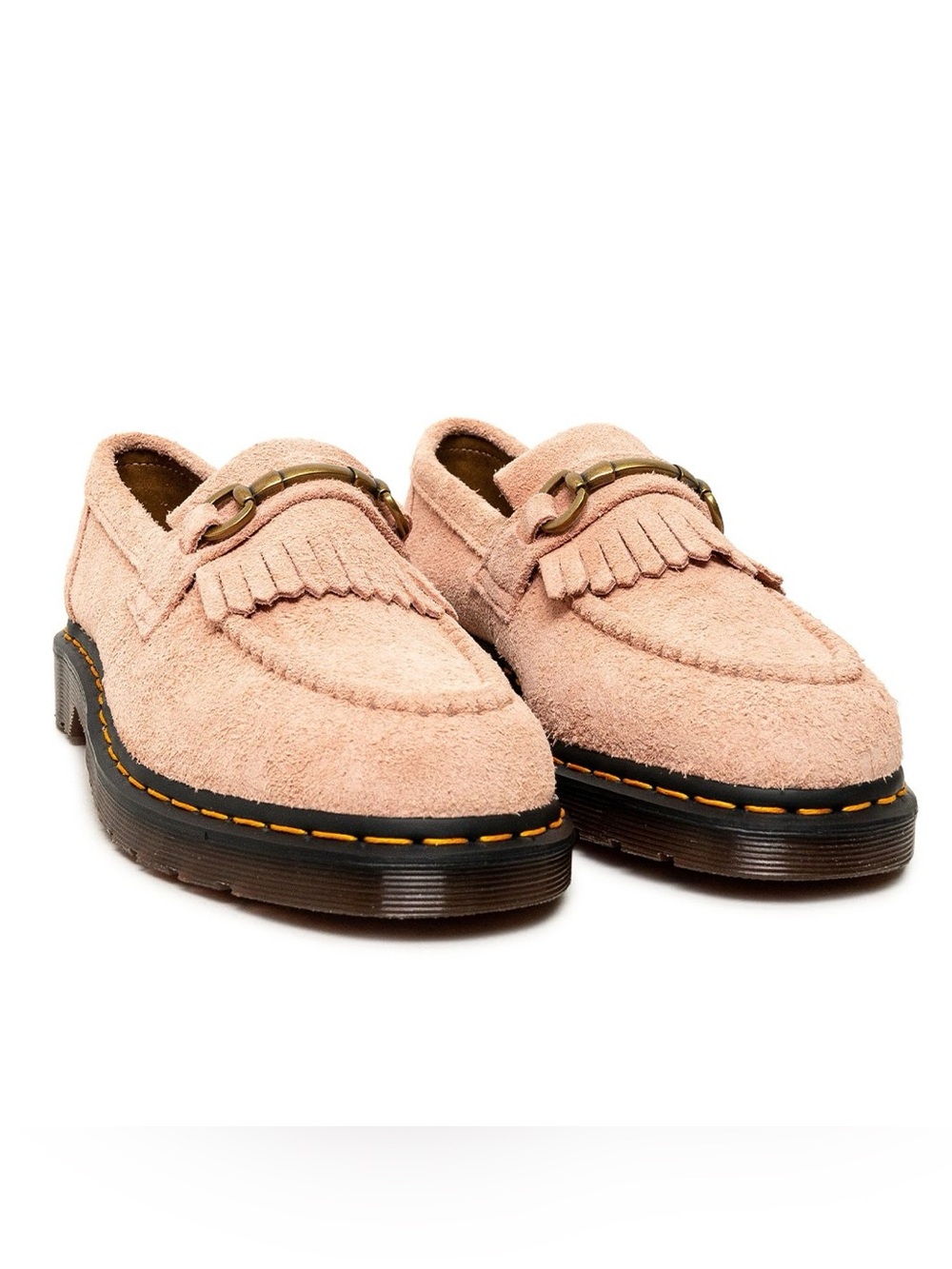 Dr. Martens Adrian Snaffle Suede Loafers Peach Beige Men 8 Women 9